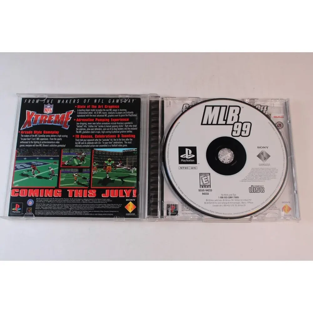 MLB 99 (Sony PlayStation 1 PS1) Authentic, Complete, Tested/Works